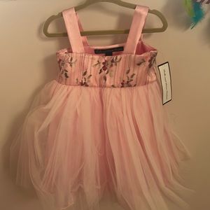 Dolls and Diva Couture pink, frilly, floral Dress size 18 months